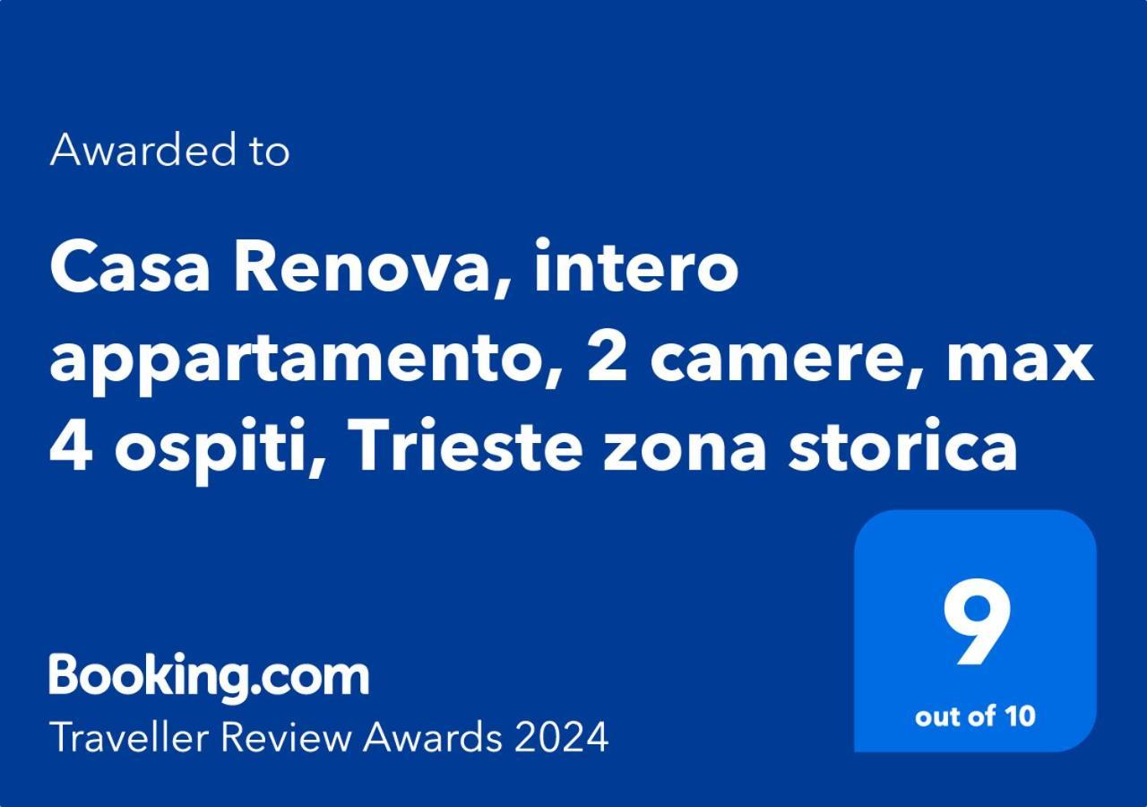 Casa Renova, Intero Appartamento, 2 Camere, Max 4 Ospiti, Trieste Zona Storica 외부 사진